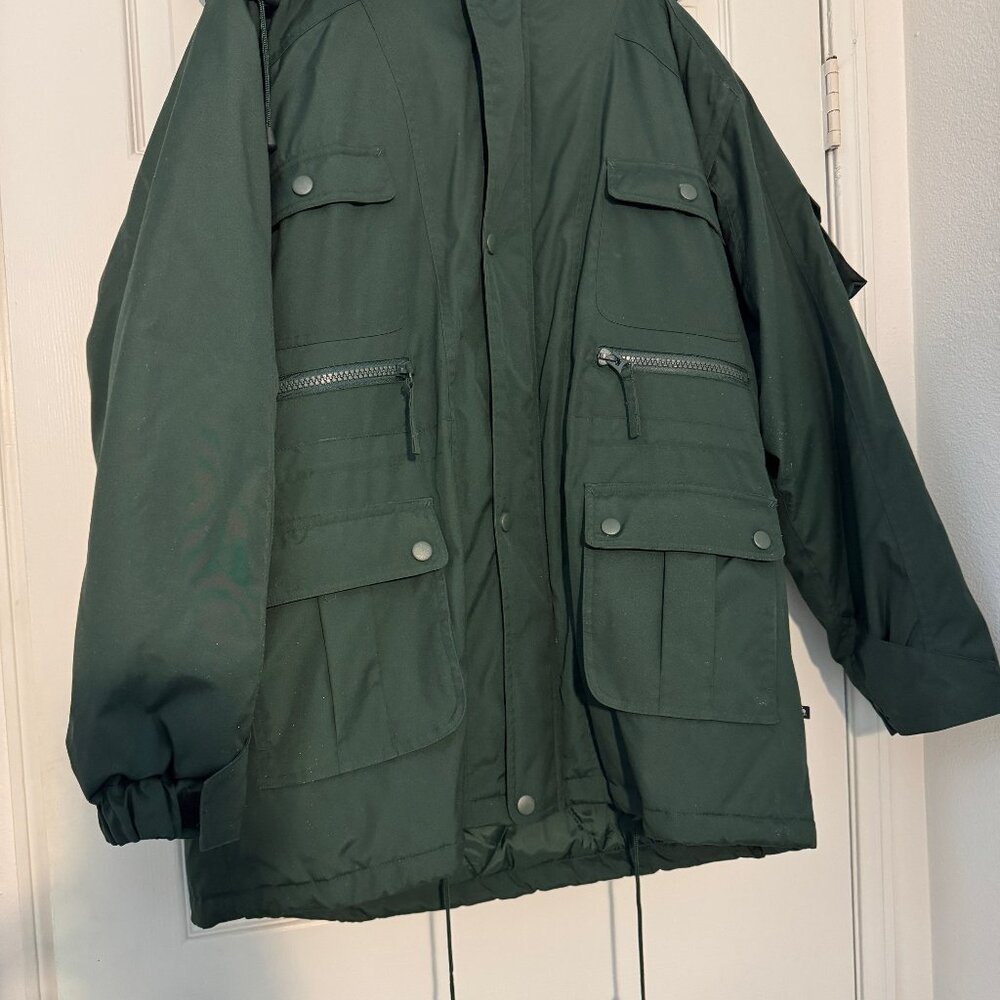 Moose Creek Hunter Green Legendary Heavy Lined Parka Jacket with Hood